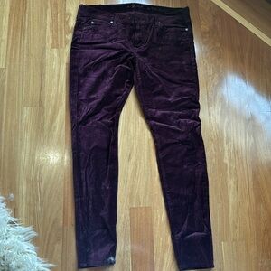 For All man kind velvet jeans